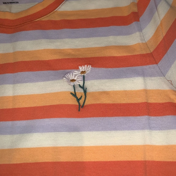 NWT Madewell Daisy Embroidered Tee - Picture 4 of 6